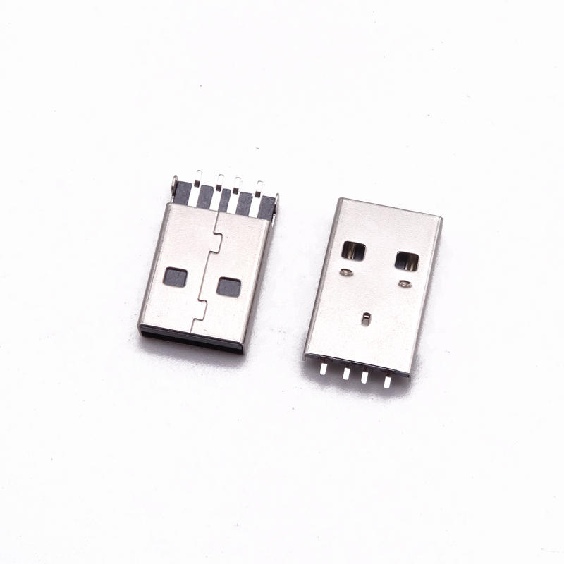 UB-A-2.0-4-E-MM-K-14.75-0 (USB2.0 /  公頭 / 沉板 / 黑膠)