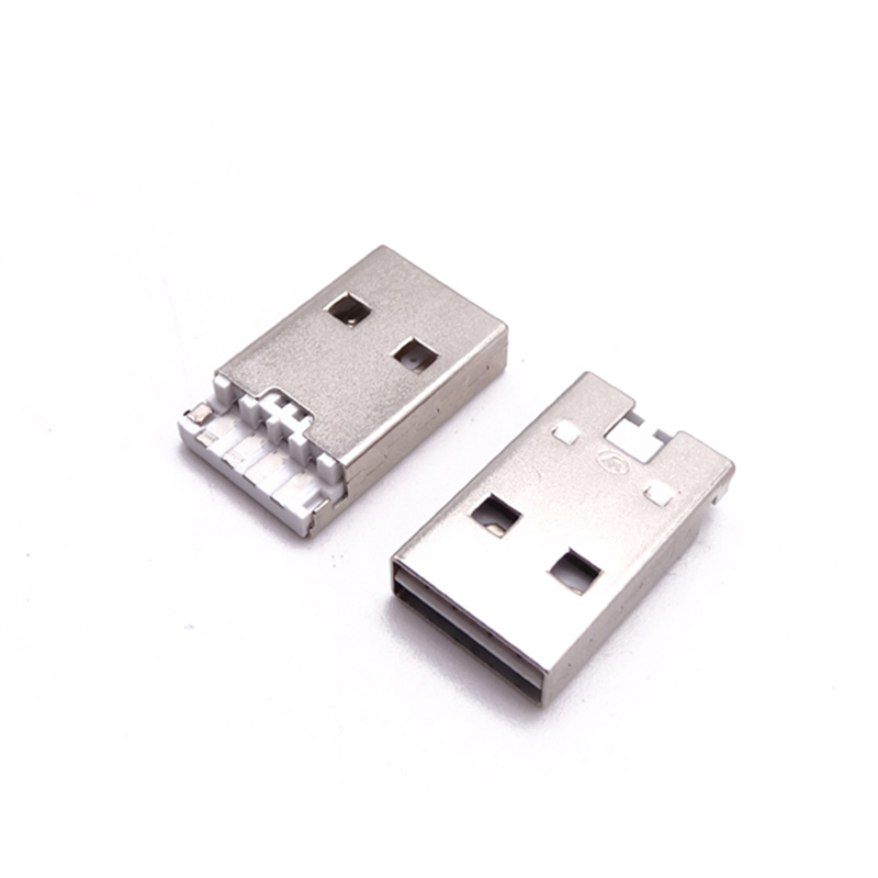 UB-A-2.0-4-E-MM-W-17.15-(K帶槽卡點) (USB 2.0 雙面插公頭/長體焊線/帶槽卡點/地腳)