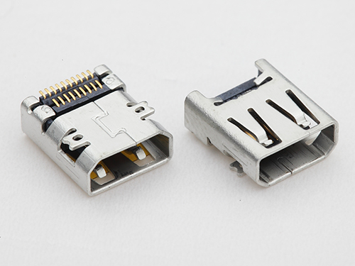 HDMI-19-AM-PG5.7-0-QM4 (HDMI A型19P母座SMD / 後排4固定SMD)