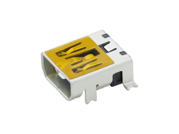 MSUB-B-10-MM-0-PG7.2-2P(A2M2)-T (MINI USB 母座10P / PG7.2/ 定位2腳/ 前插後SMD/ 貼膜 )